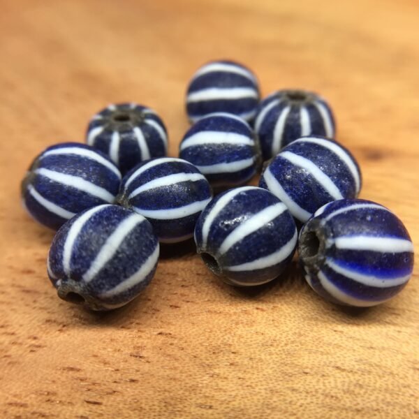 Antique Glass Trade Beads (Roman Pattern) | beadcode : CA-001