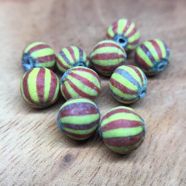 Antique Glass Trade Beads (Roman Pattern) | beadcode : CA-003