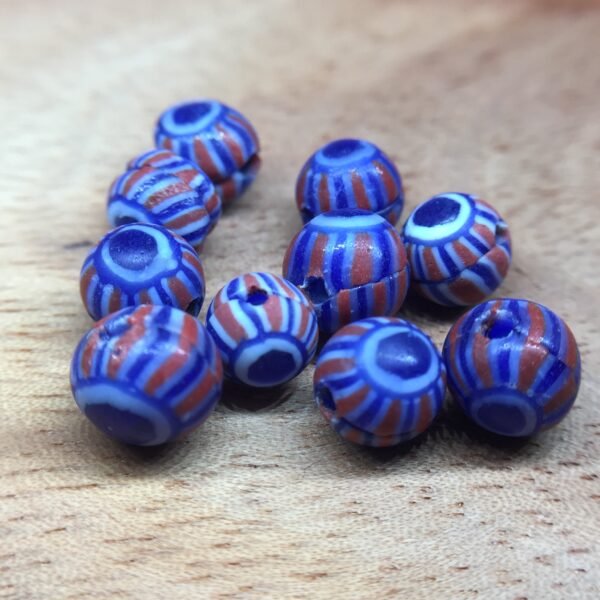 Antique Glass Trade Beads (Roman Pattern) | beadcode : CA-023