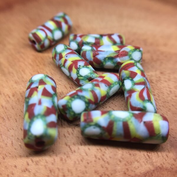 Antique Glass Trade Beads (Roman Pattern) | beadcode : CA-027