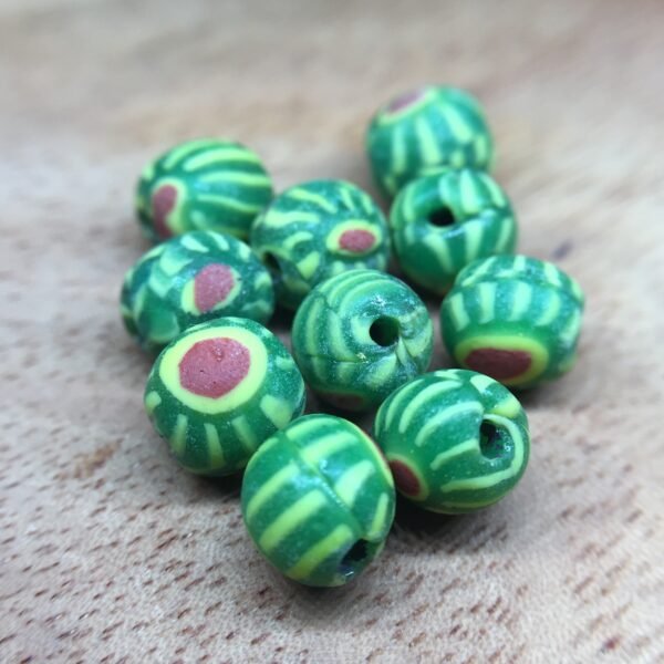 Antique Glass Trade Beads (Roman Pattern) | beadcode : CA-032