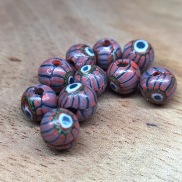 Antique Glass Trade Beads (Roman Pattern) | beadcode : CA-043