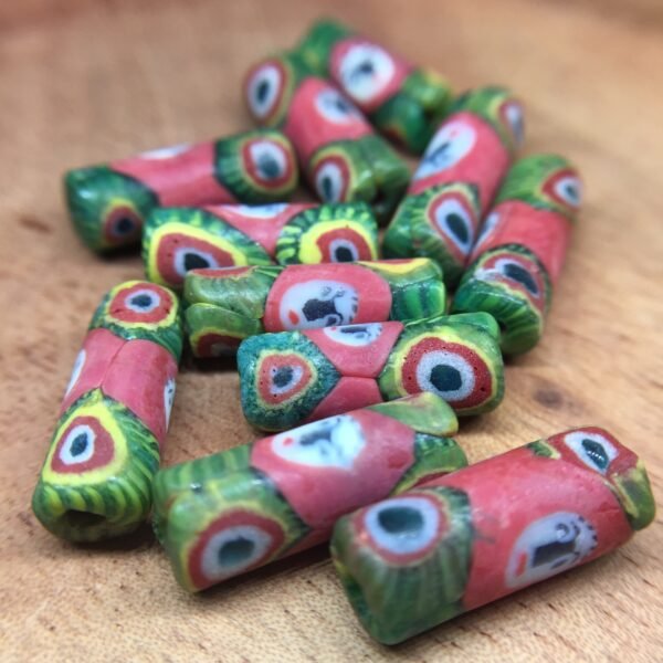 Antique Glass Trade Beads (Roman Pattern) | beadcode : CA-046